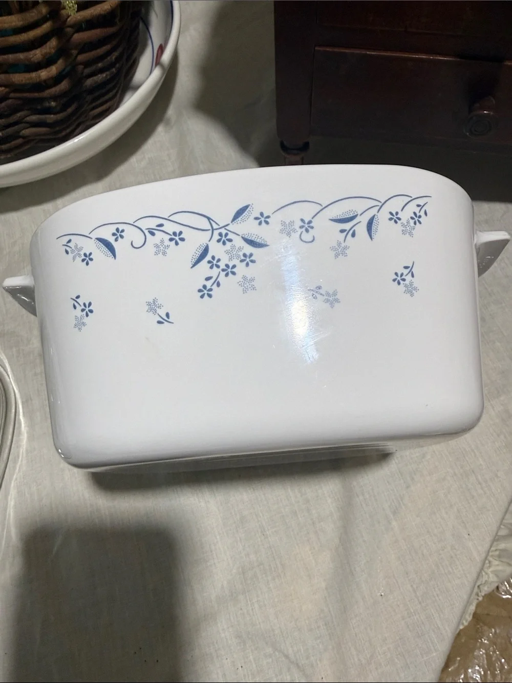 Corning Ware Provincial Blue 3L A-3-B casserole dish